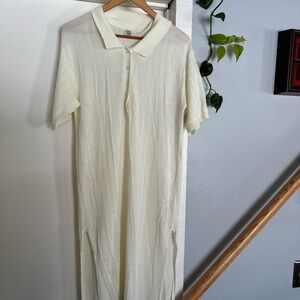 TOTEME Monogram pointelle dress